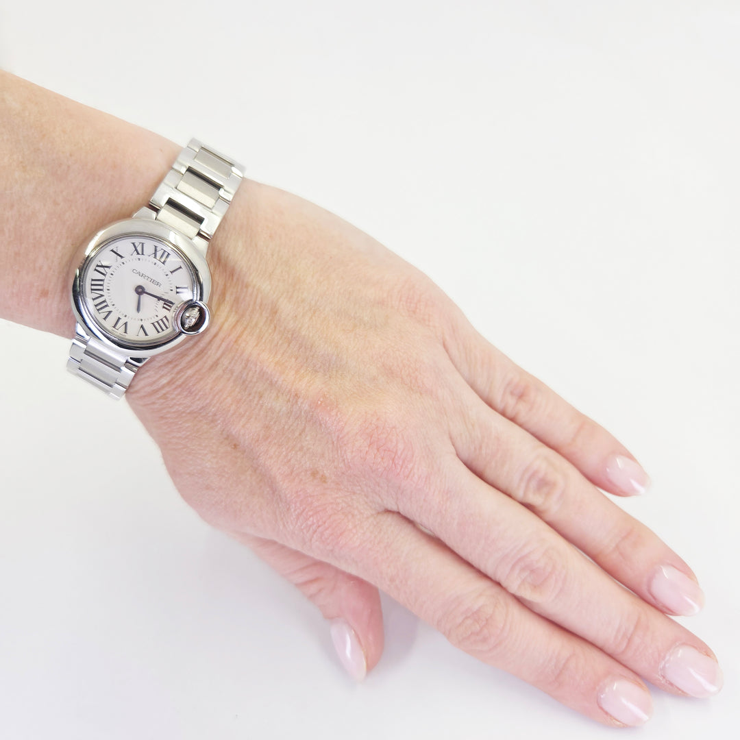 Cartier Ballon Bleu 28mm Stainless Steel Quartz Watch