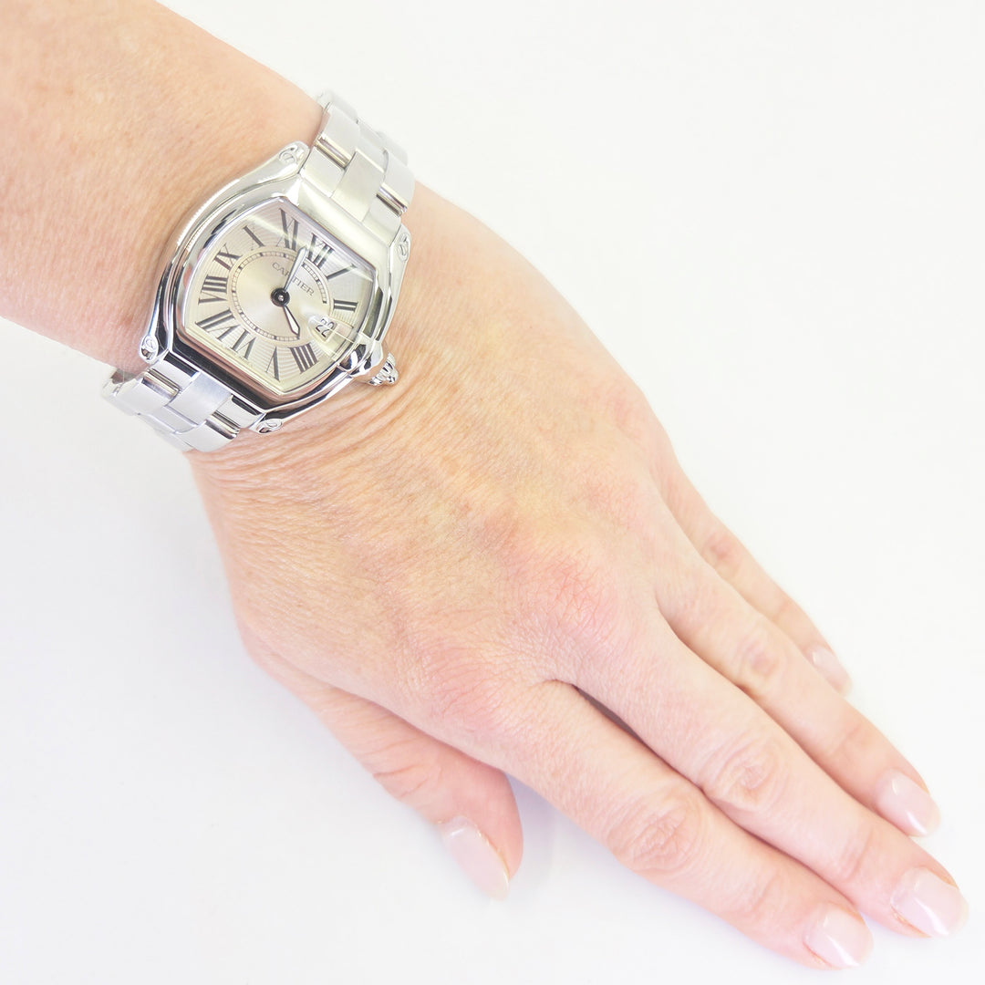 Cartier Roadster 31mm Stainless Steel White Dial Watch