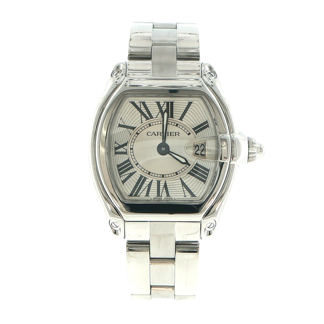 Cartier Roadster 31mm Stainless Steel White Dial Watch