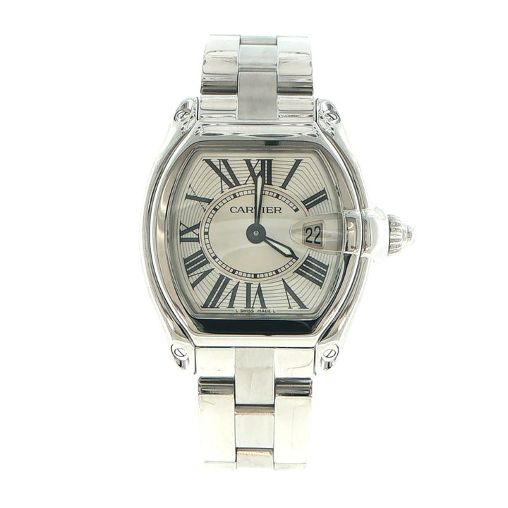 Cartier Roadster 31mm Stainless Steel White Dial Watch