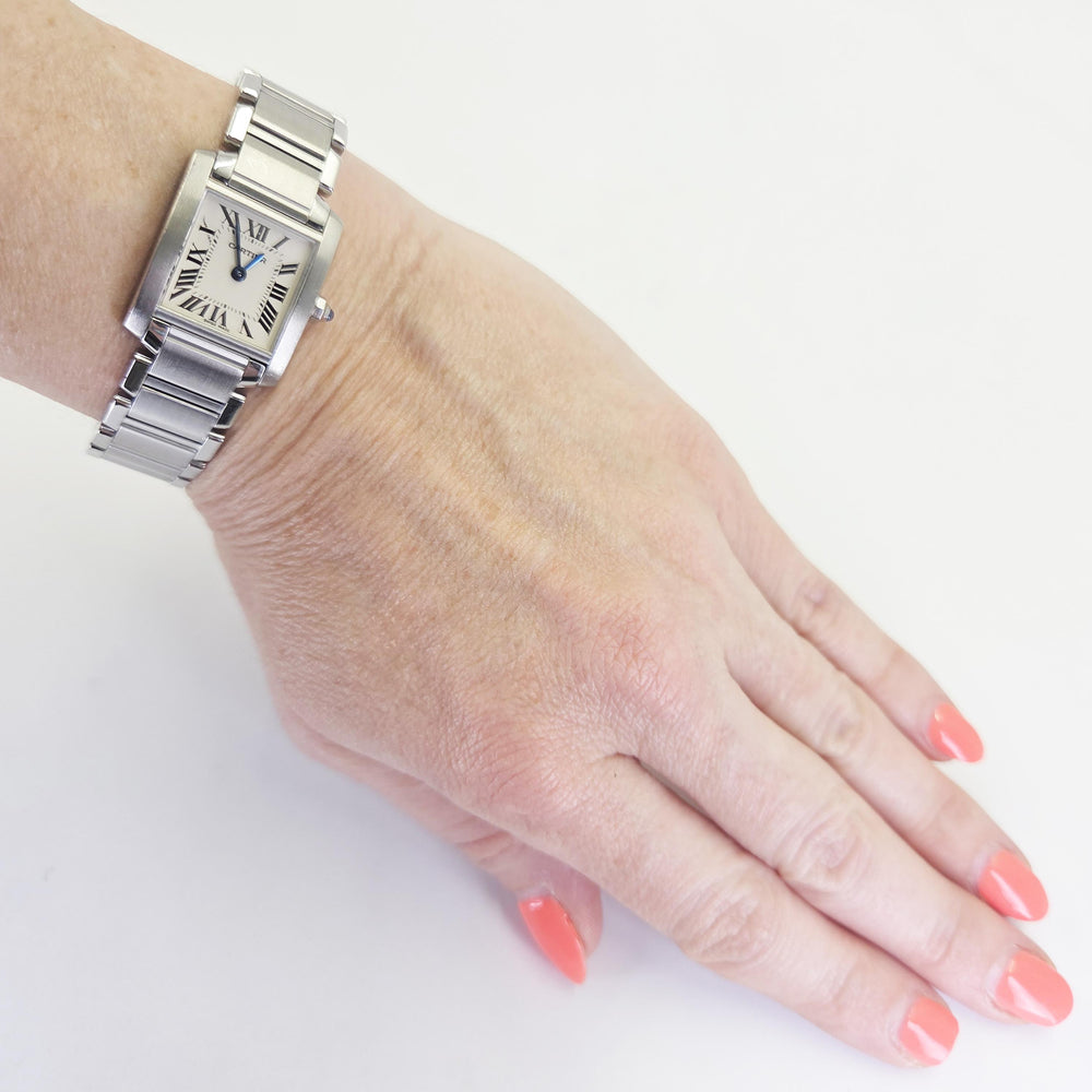 Cartier Tank Française 20mm Stainless Steel Quartz Watch