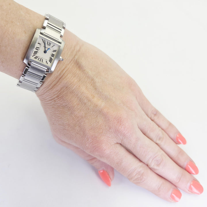 Cartier Tank Française 20mm Stainless Steel Quartz Watch