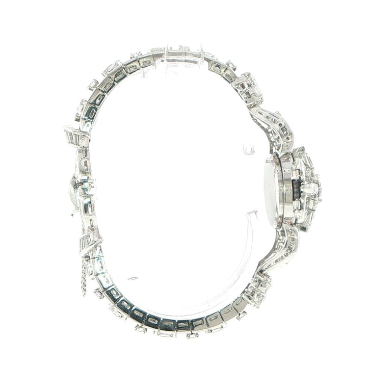 Platinum Hamilton Diamond Manual-Wind Watch 20 Carats