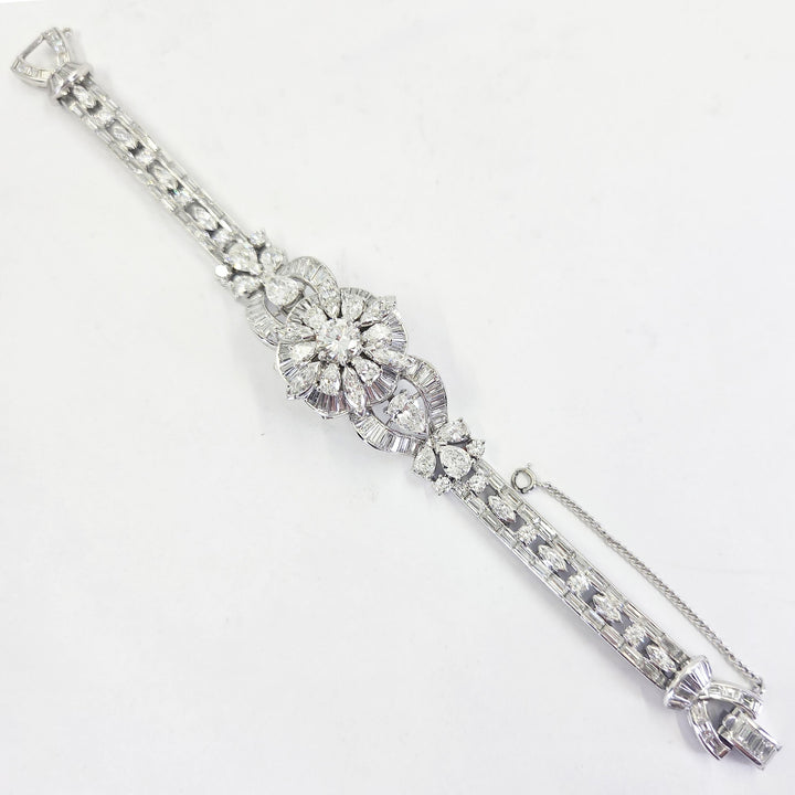 Platinum Hamilton Diamond Manual-Wind Watch 20 Carats