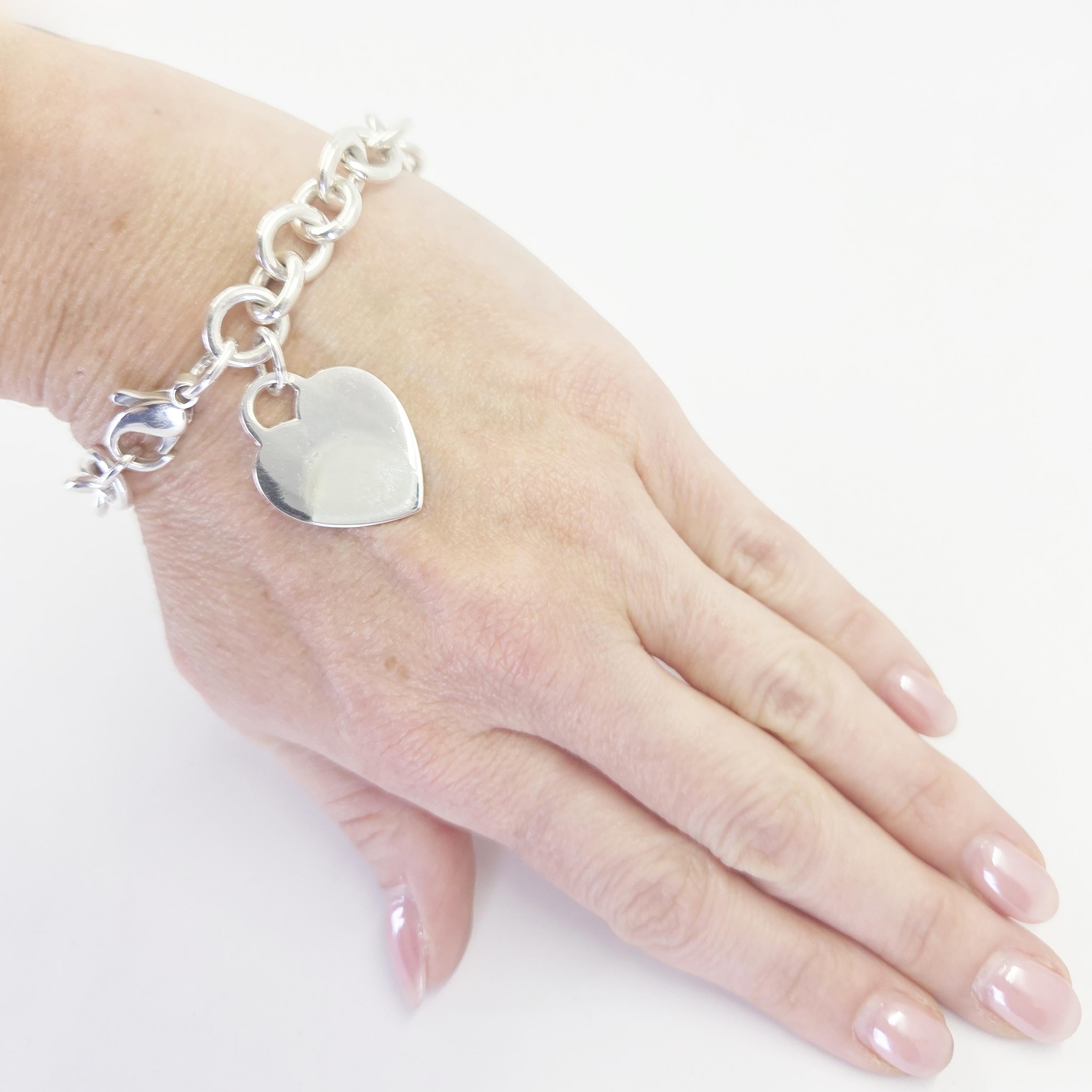 Tiffany & Co. Sterling Silver Heart Bracelet Coral Gables Jae's