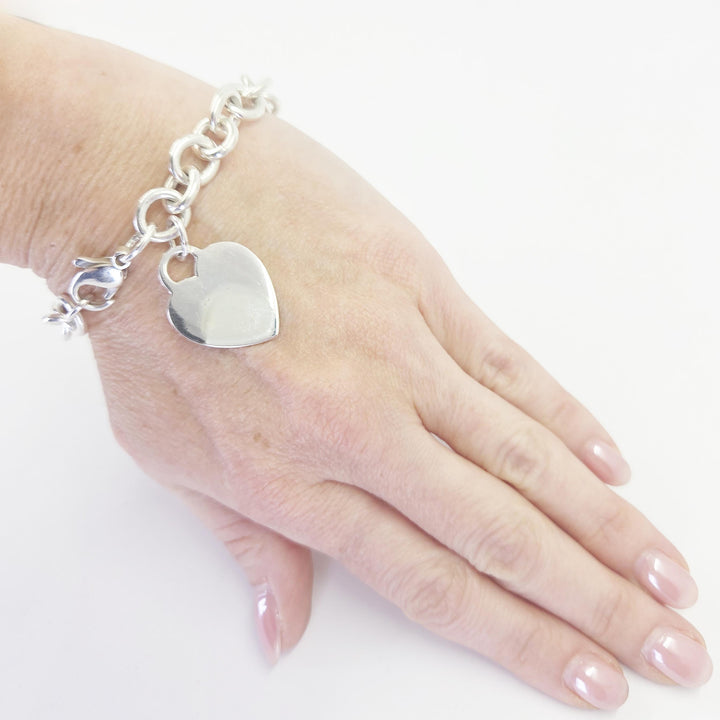 Tiffany & Co. Sterling Silver Heart Bracelet