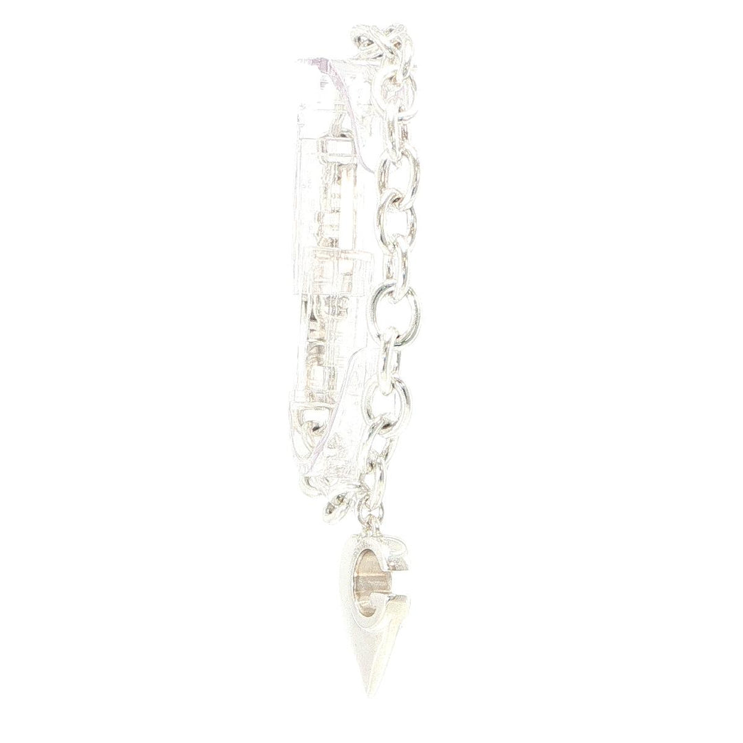 Gucci 925 Sterling Silver Heart Bracelet 8 Inches