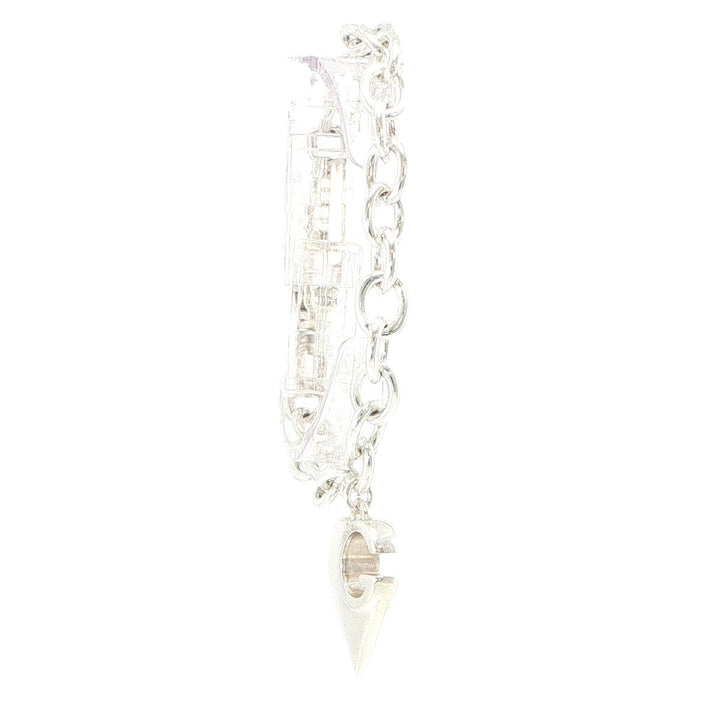 Gucci 925 Sterling Silver Heart Bracelet 8 Inches