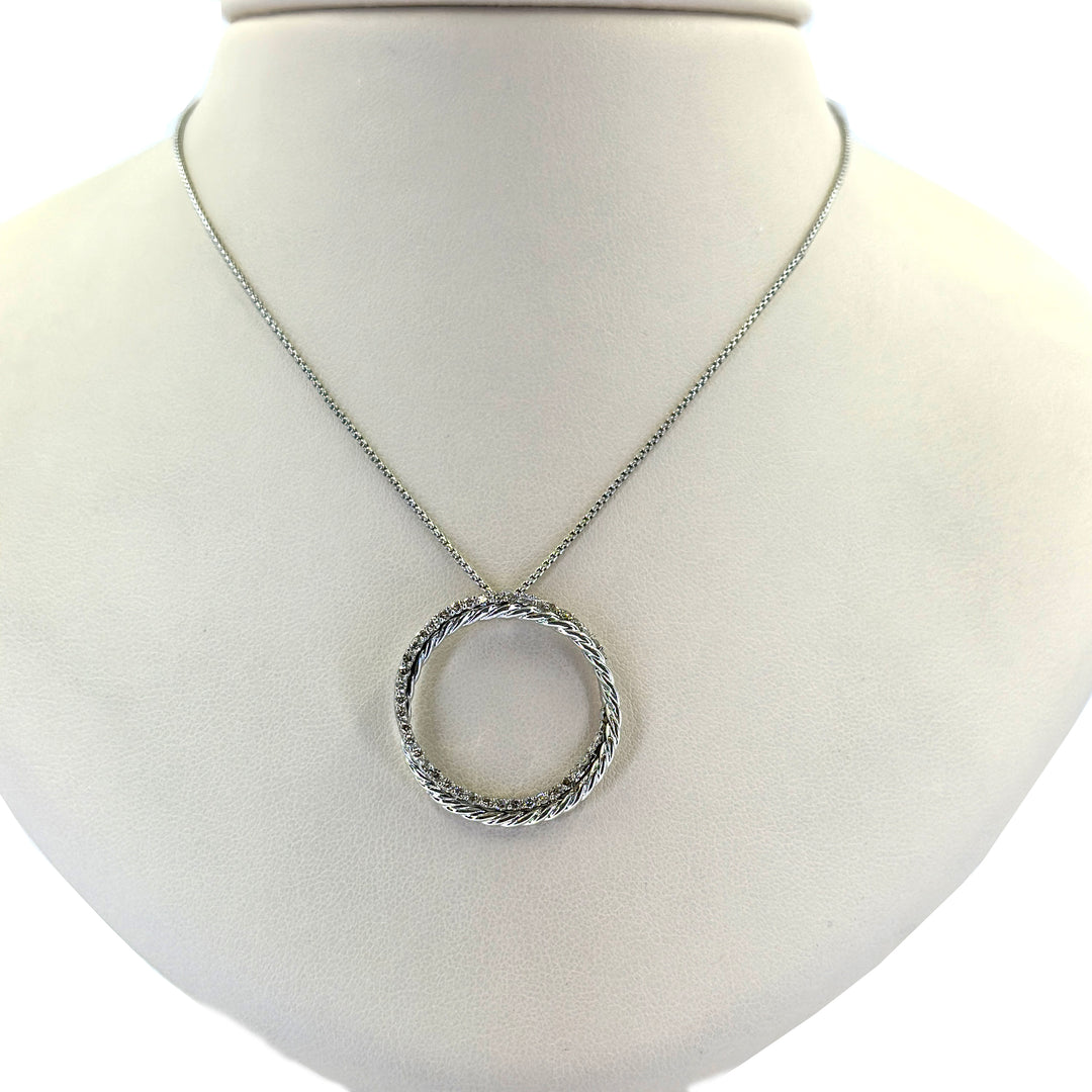 Diamond Circle of Life Pendant Necklace