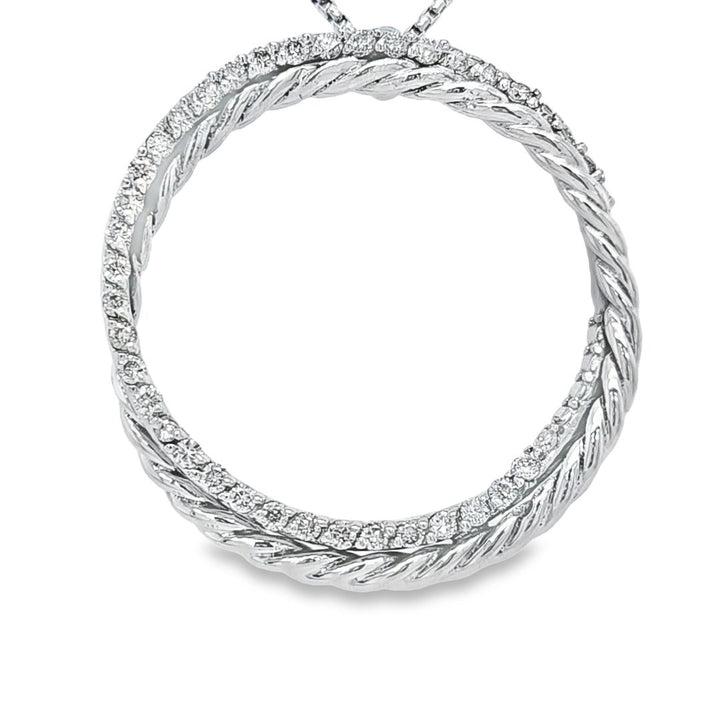 Diamond Circle of Life Pendant Necklace