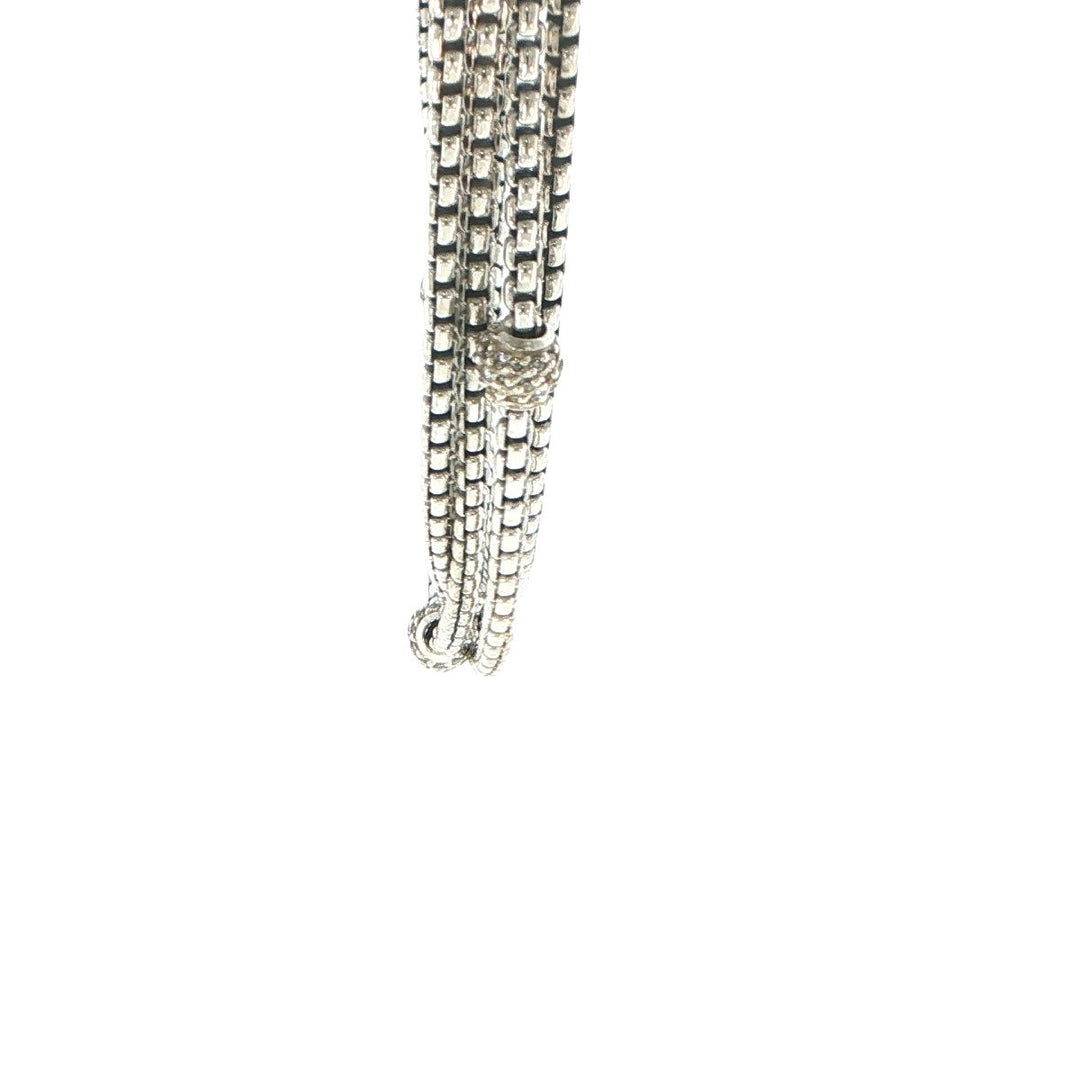 David Yurman 18K Gold & Sterling Silver Four-Strand Diamond Necklace