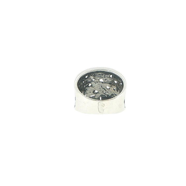 John Hardy Kali Dot Saddle Ring in Sterling Silver
