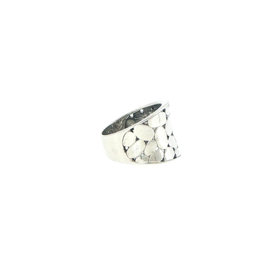 John Hardy Kali Dot Saddle Ring in Sterling Silver