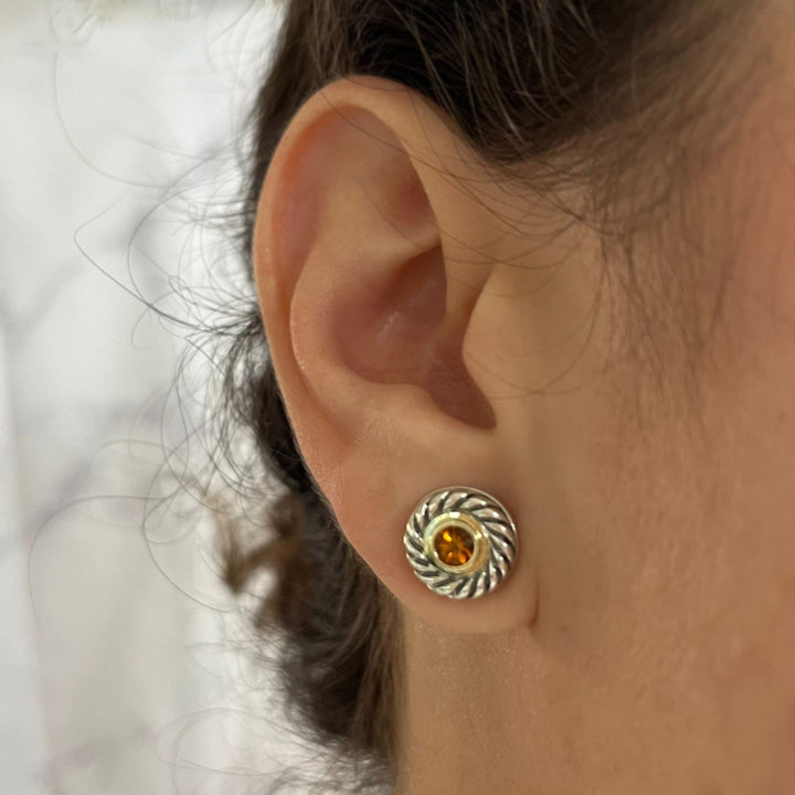 David Yurman Citrine Studs