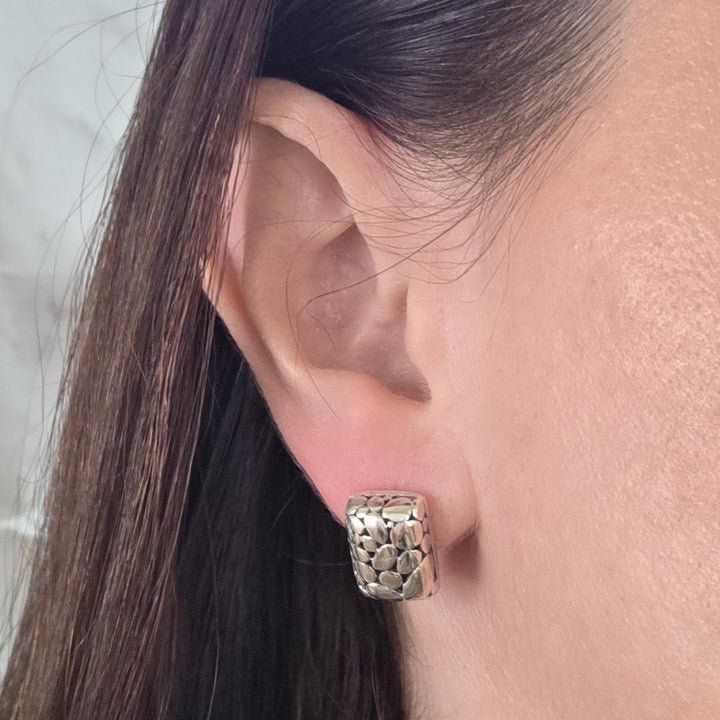John Hardy Kali Dot Sterling Silver Earrings