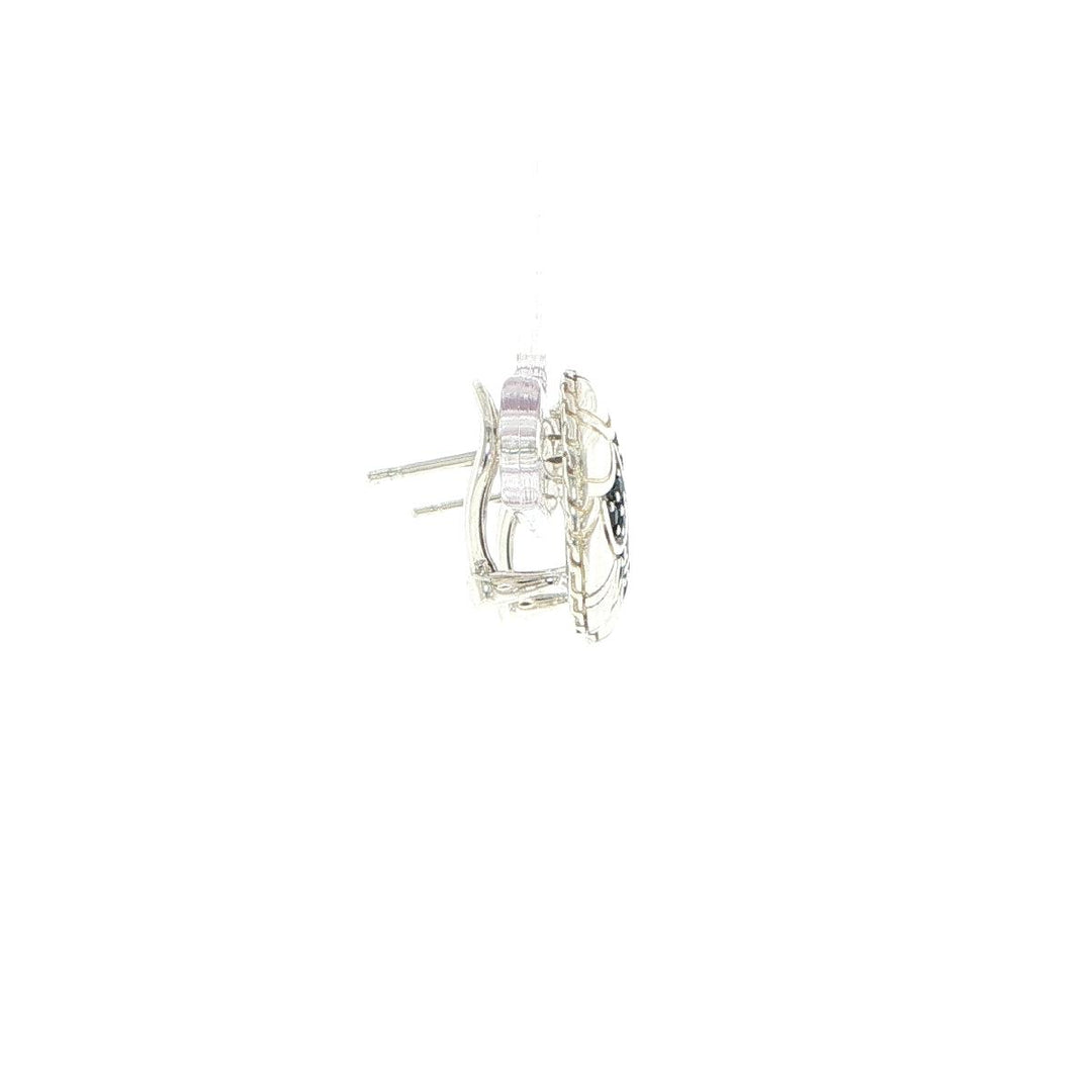 John Hardy Naga Sterling Silver Black Sapphire Stud Earrings
