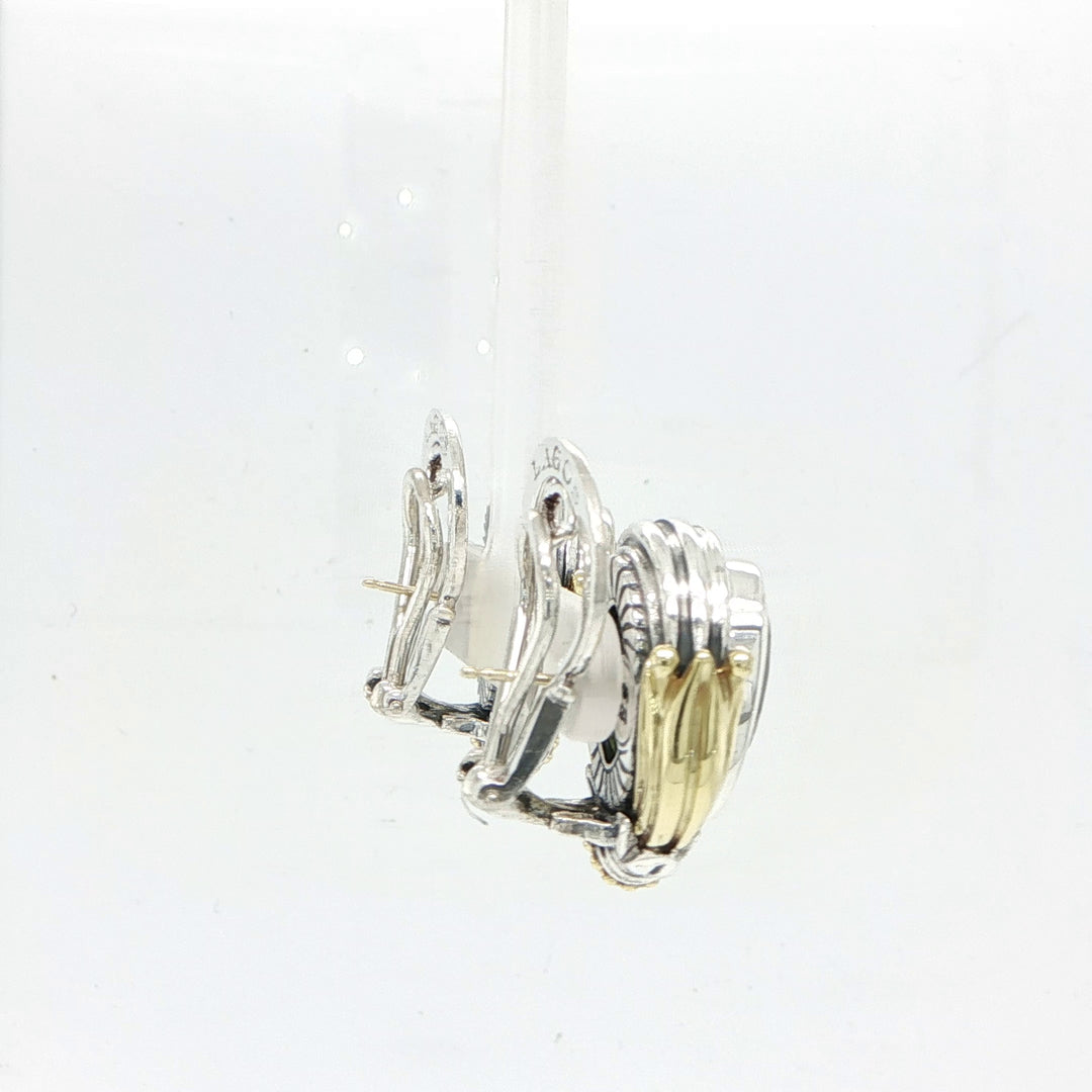 Lagos 18K Gold & Sterling Silver Oval Citrine Earrings