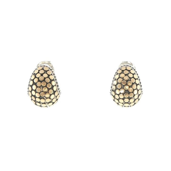 John Hardy Dot Sterling Silver & 18K Yellow Gold Earrings