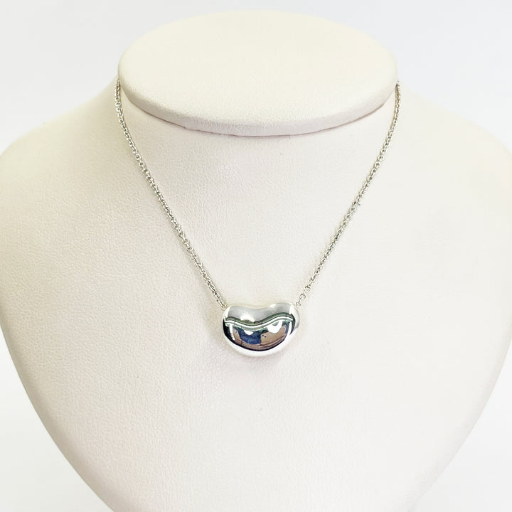 Tiffany & Co. Sterling Bean Necklace
