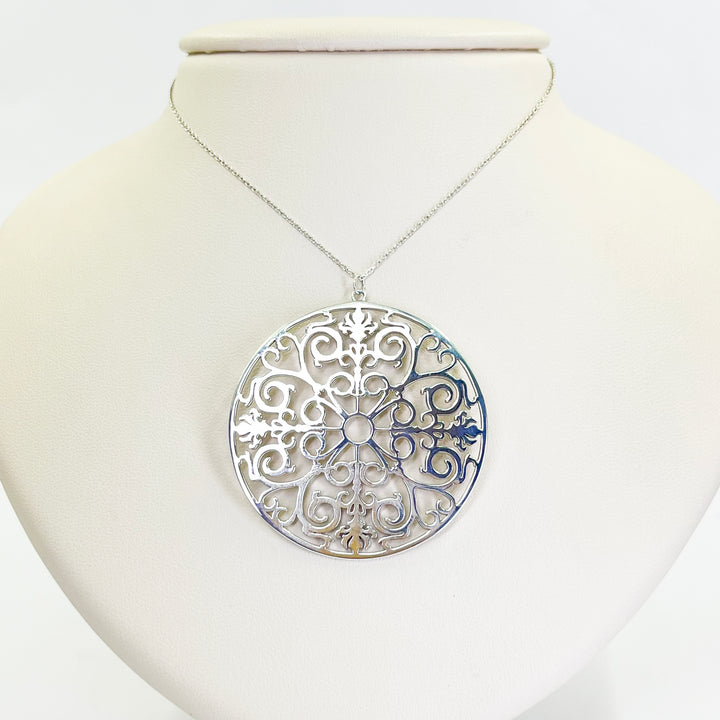 Tiffany & Co Large Enchant Circle Sterling Silver Necklace