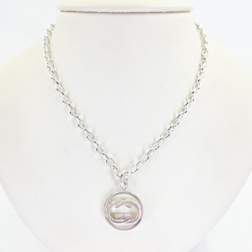 Gucci Sterling Silver Pendant Necklace