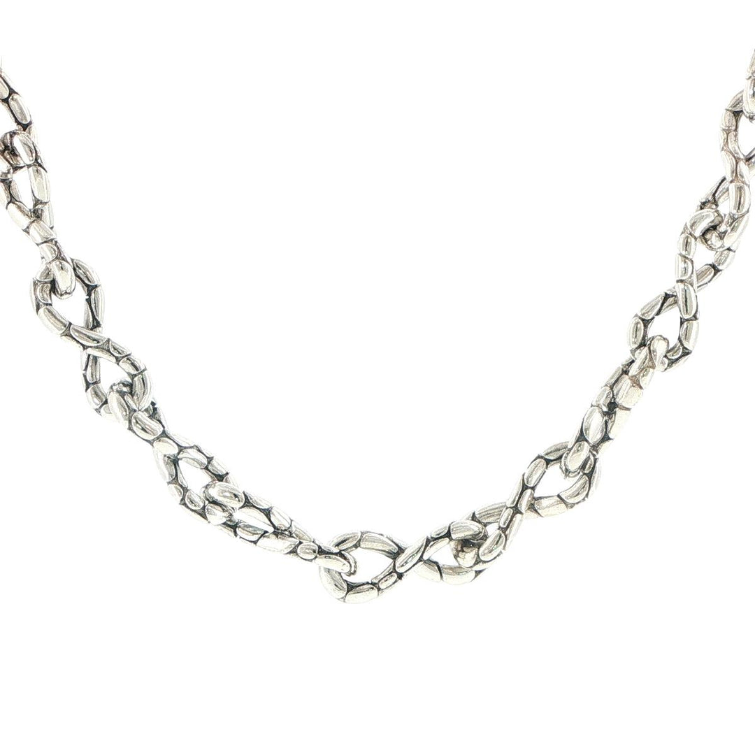 John Hardy Kali Dot Twisted Link Sterling Silver Necklace