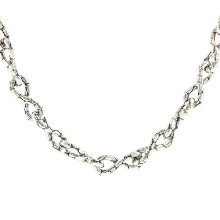 John Hardy Kali Dot Twisted Link Sterling Silver Necklace