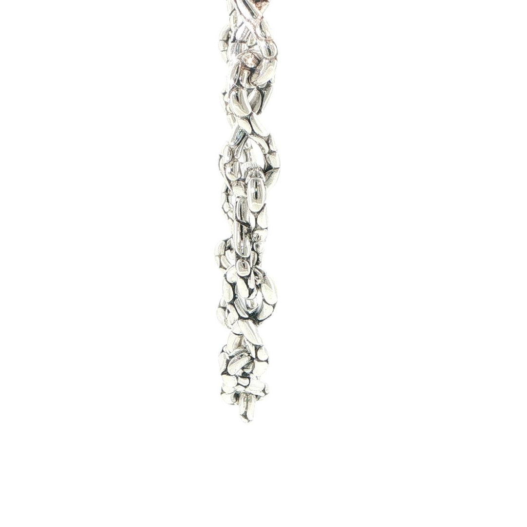 John Hardy Kali Dot Twisted Link Sterling Silver Necklace