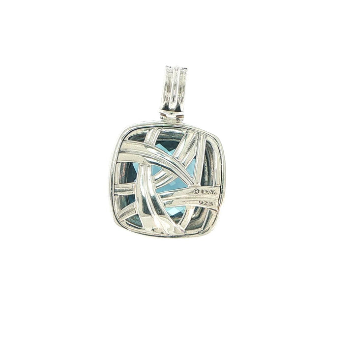 David Yurman Albion Blue Topaz & Diamond Enhancer Pendant