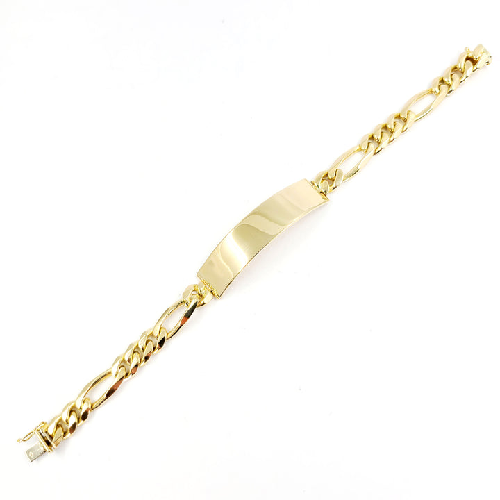 Engravable Figaro Chain Bracelet