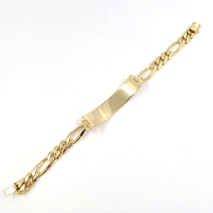 Engravable Figaro Chain Bracelet
