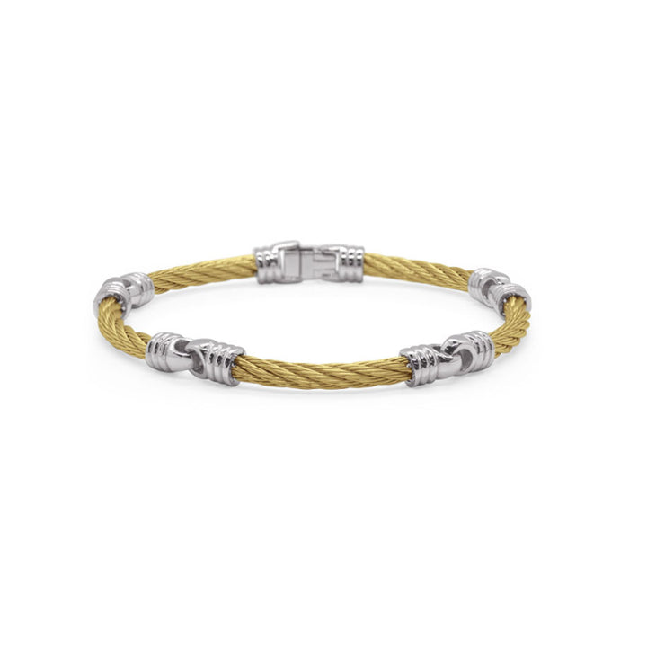 Men’s Yellow Cable Link Soft Bracelet