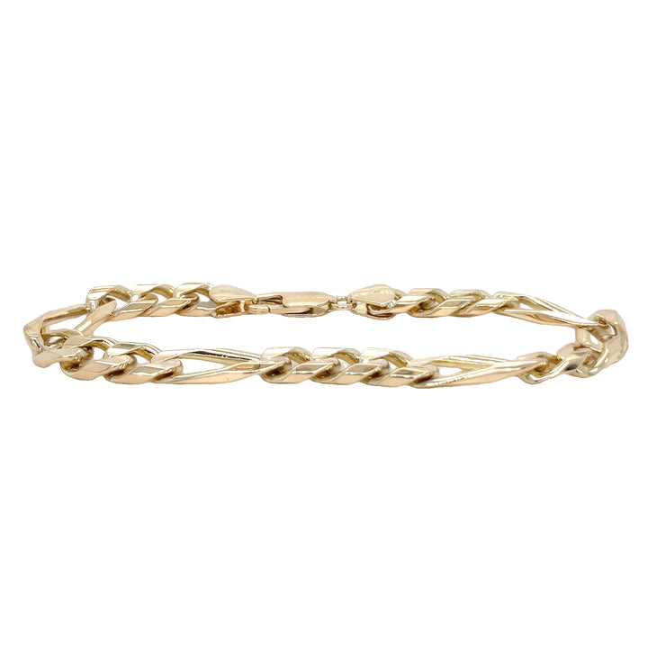 14K Yellow Gold Figaro Bracelet