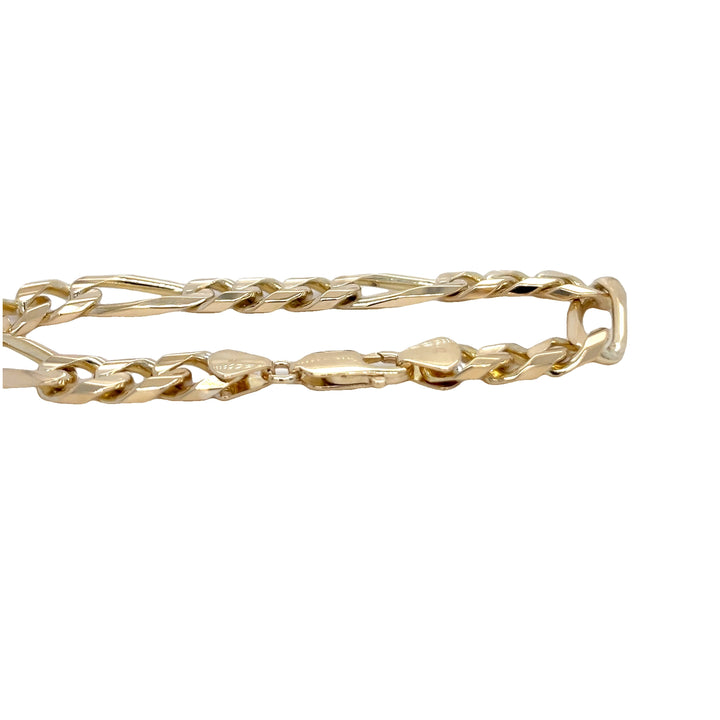 14K Yellow Gold Figaro Bracelet