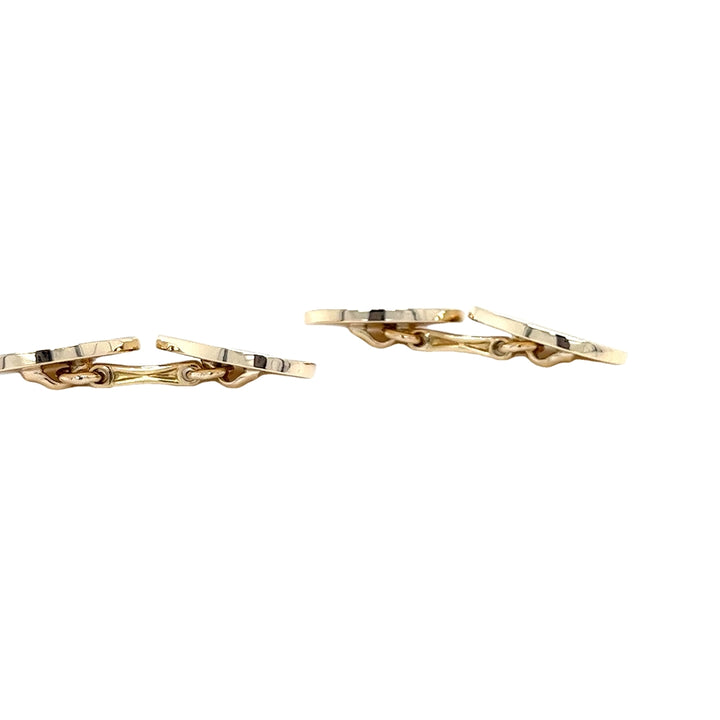 Vintage Tiffany & Co. 14K Yellow Gold Textured Oval Cufflinks