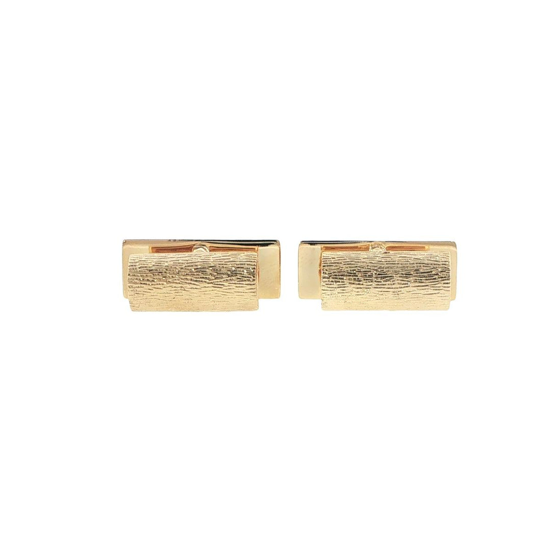 Tiffany & Co. 18K Yellow Gold Diamond Men's Cufflinks