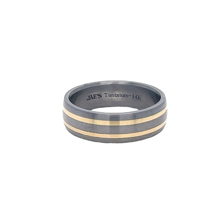 7mm Two Tone Tantalum Ring