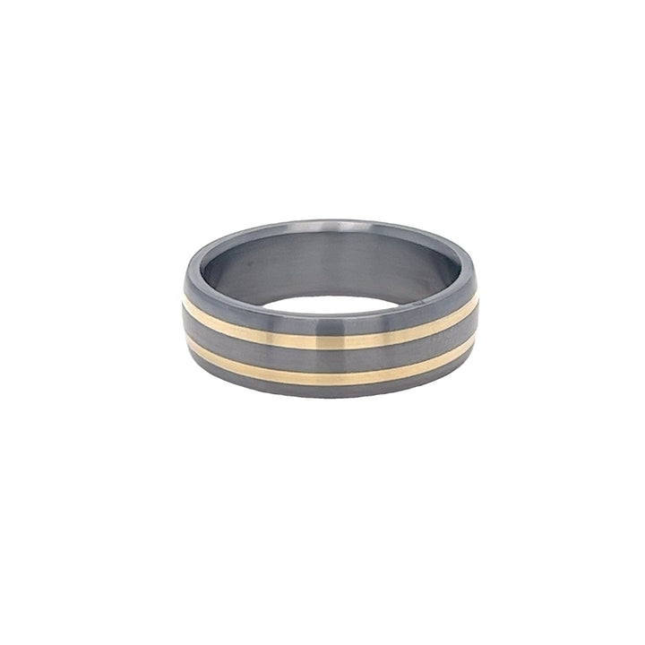 7mm Two Tone Tantalum Ring