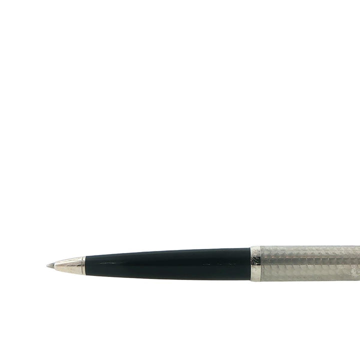 Cartier R de Cartier Ballpoint Pen Steel & Black Resin with Box