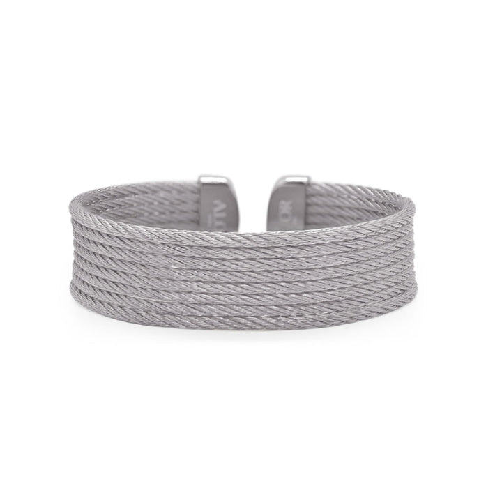 Grey Cable Cuff Essentials 8-Row Cuff