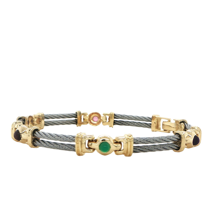 Charriol 18K Yellow Gold Steel Bracelet