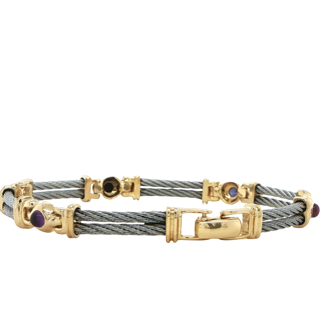 Charriol 18K Yellow Gold Steel Bracelet