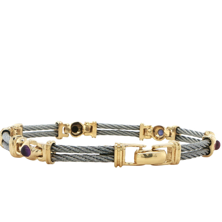 Charriol 18K Yellow Gold Steel Bracelet