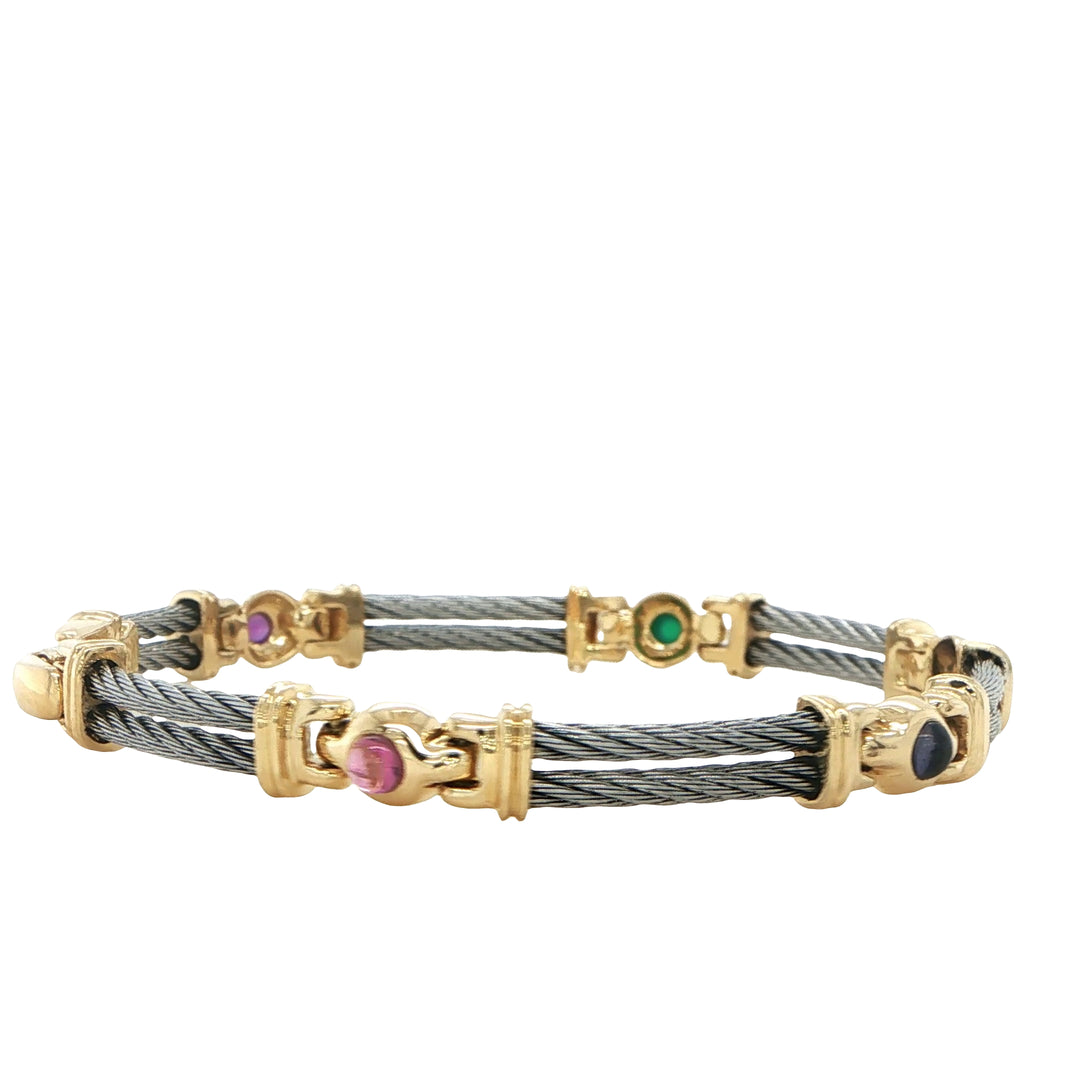 Charriol 18K Yellow Gold Steel Bracelet
