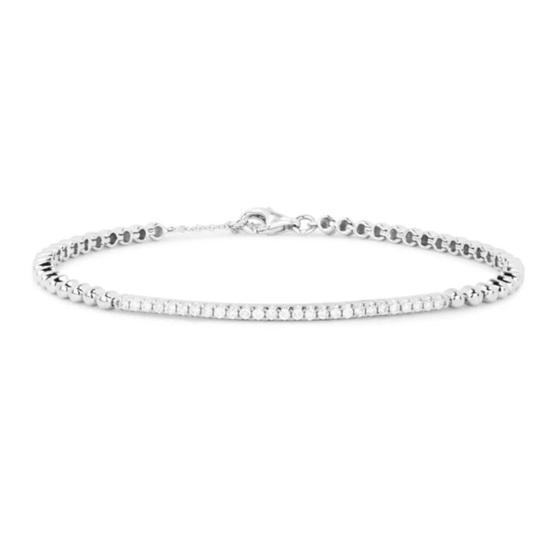 14K Gold Diamond Line Bracelet