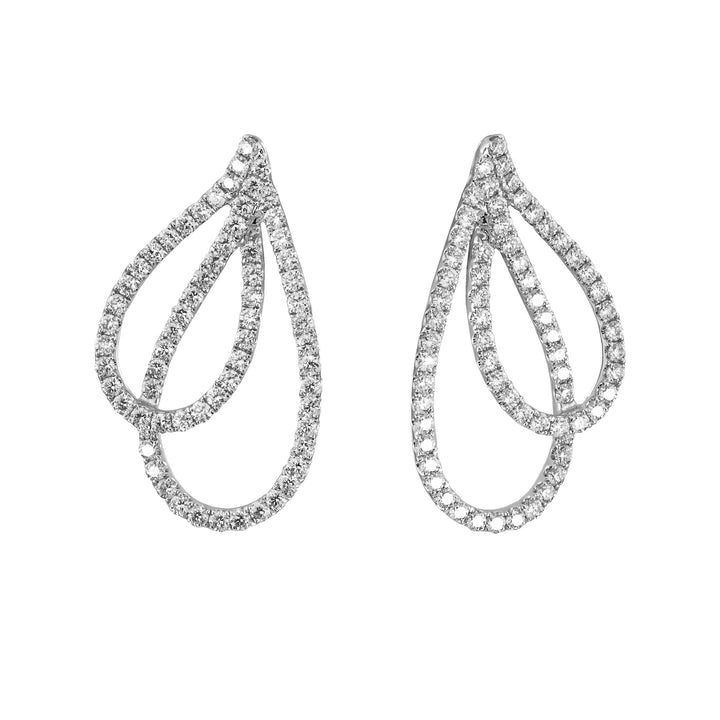 Diamond Petal Earrings
