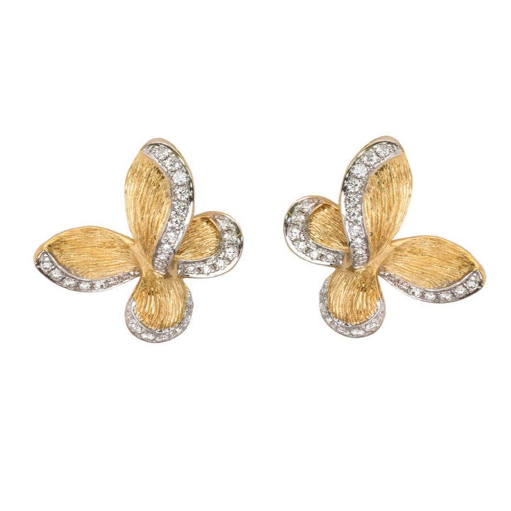 Diamond Butterfly Earrings