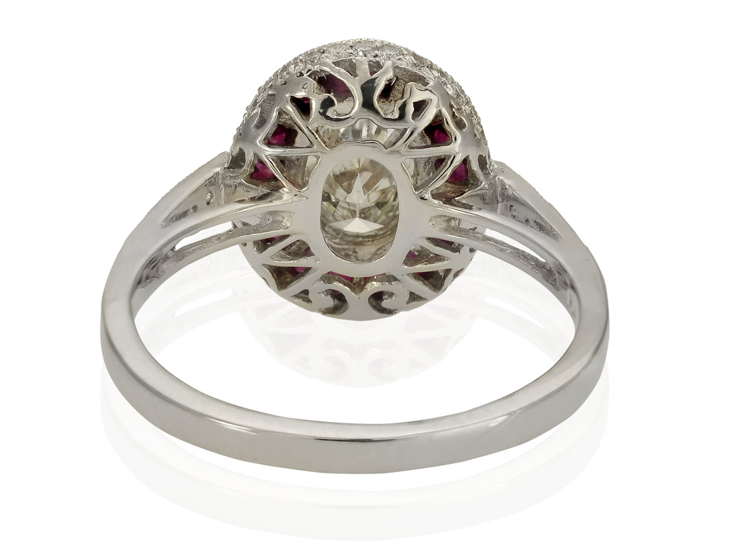 Art Deco Diamond & Ruby Ring