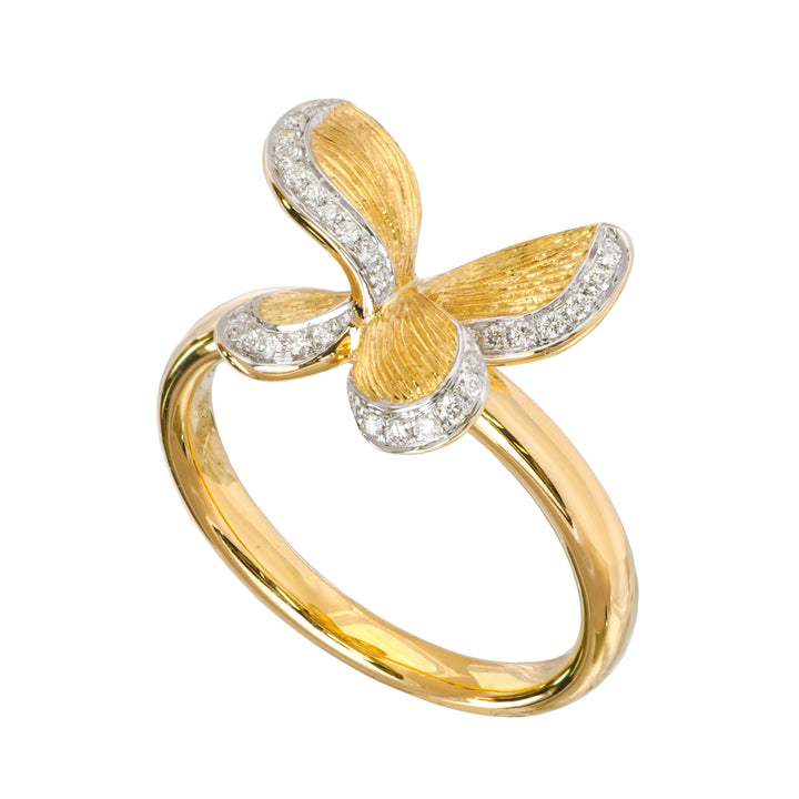 Diamond Butterfly Ring