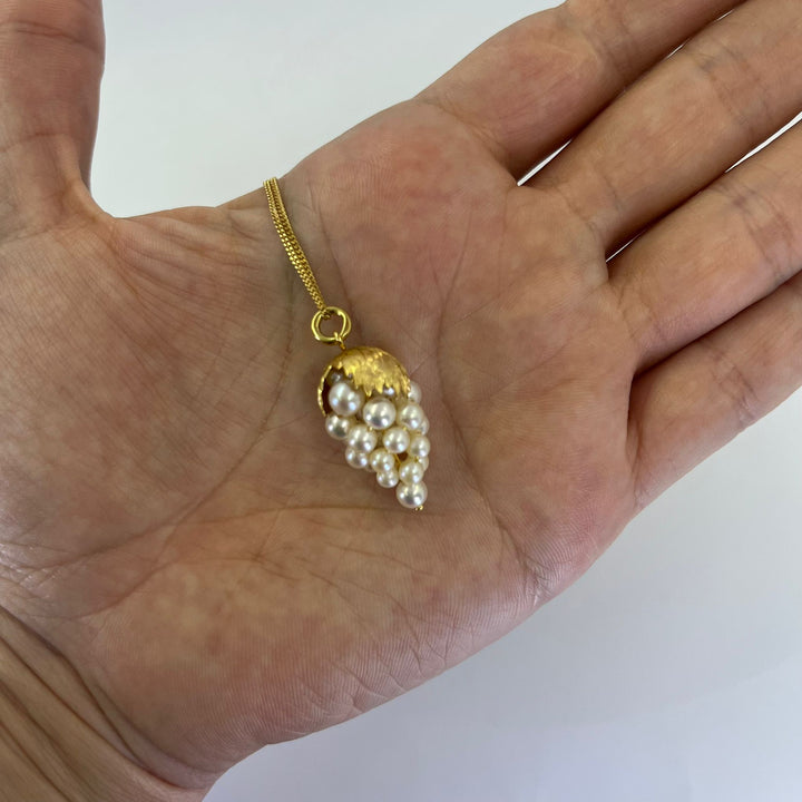 Pearl Grape Pendant Necklace